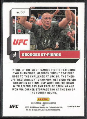 2023 Donruss Optic UFC #50 Georges St-Pierre Holo