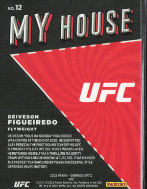 2022 Donruss Optic UFC #12 Deiveson Figueiredo My House