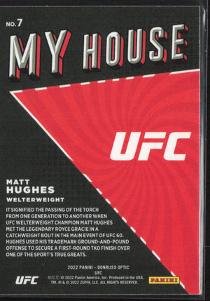 2022 Donruss Optic UFC #7 Matt Hughes My House