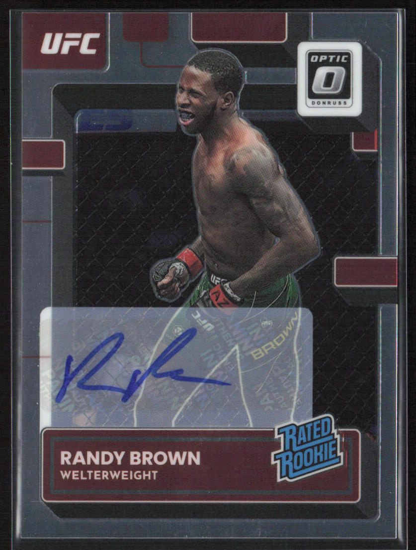 2023 Donruss Optic UFC #105 Randy Brown Rated Rookie Auto