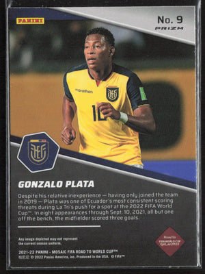 2021-22 Panini Mosaic Road to FIFA World Cup #9 Gonzalo Plata