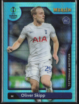 2021-22 Merlin Chrome UEFA Champions League #29 Oliver Skipp Aqua Prism