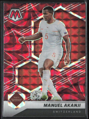 2021-22 Panini Mosaic Road to FIFA World Cup #141 Manuel Akanji Reactive Red