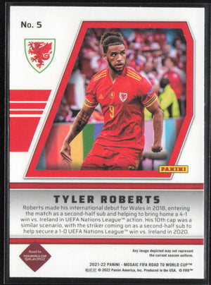 2021-22 Panini Mosaic Road to FIFA World Cup #5 Tyler Roberts