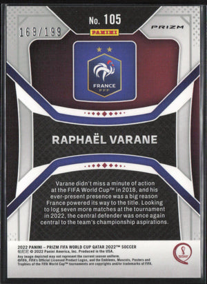 2023 Panini Prizm #105 Raphael Varane Purple /199