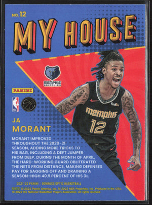 2021-22 Donruss Optic #12 Ja Morant My House