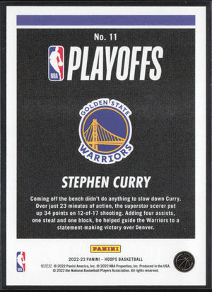 2022-23 NBA Hoops #11 Stephen Curry /2022