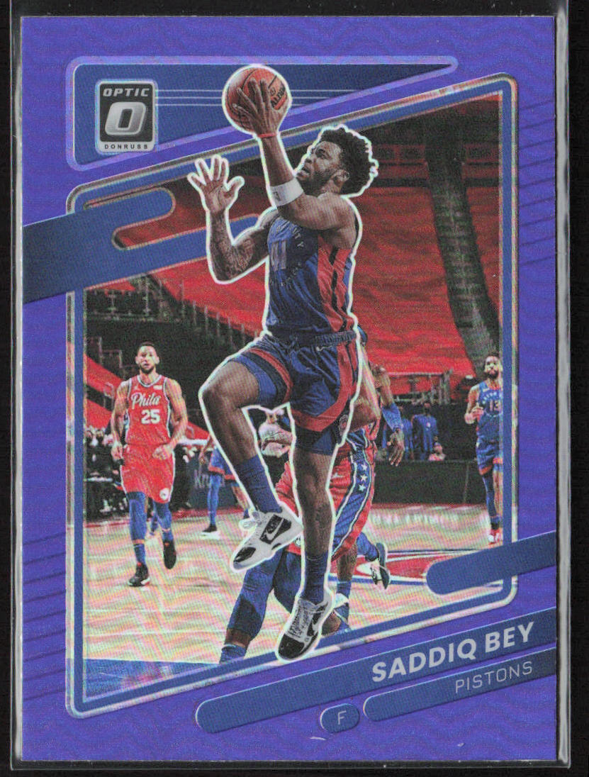 2021-22 Donruss Optic #126 Saddiq Bey Purple