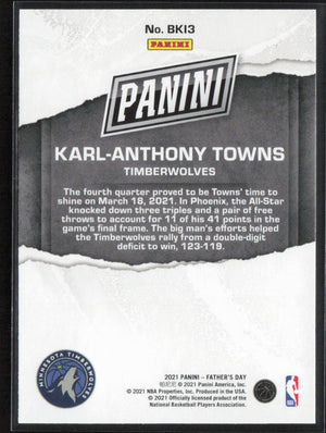 2021 Panini Father's Day #BKI3 Karl-Anthony Towns