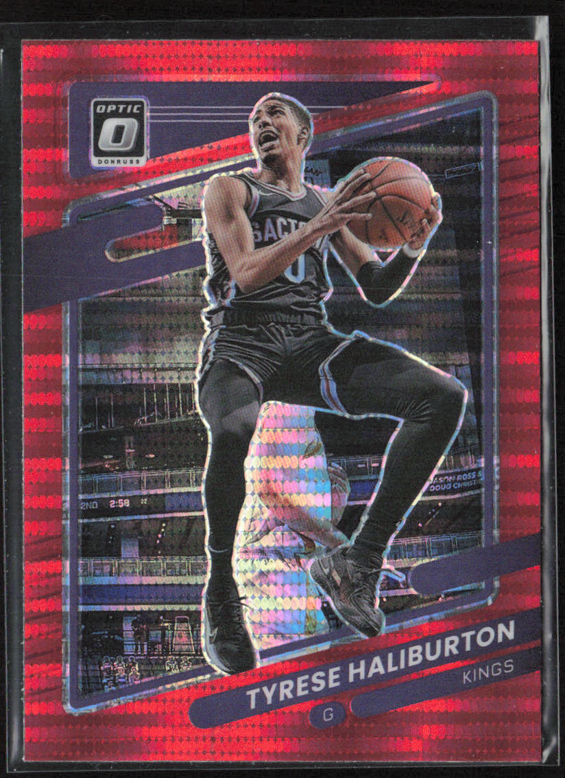 2021-22 Donruss Optic #DRJ-D08 Tyrese Haliburton Draft Jersey Double