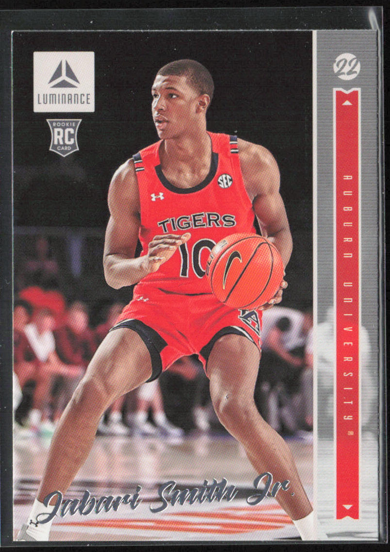 2022 Panini Chronicles Draft Picks #34 Jabari Smith Jr. Luminance