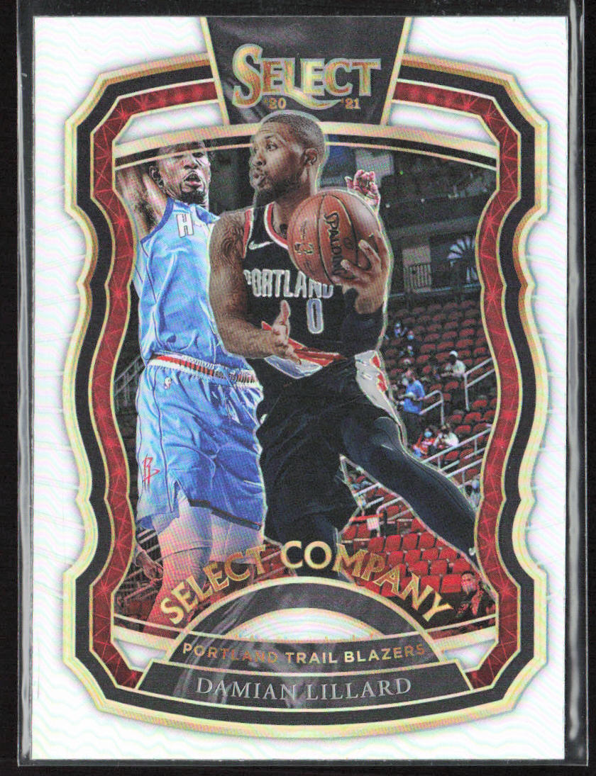 2020-21 Panini Select #1 Damian Lillard Select Company Silver