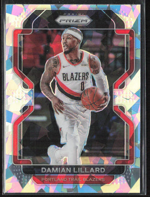 2021-22 Panini Prizm #116 Damian Lillard Ice