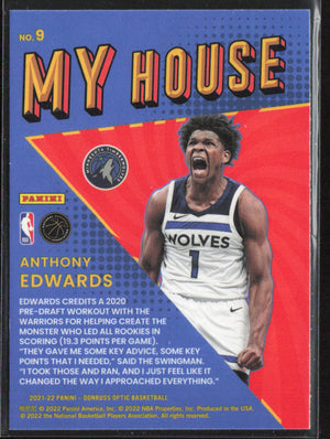 2021-22 Donruss Optic #9 Anthony Edwards My House