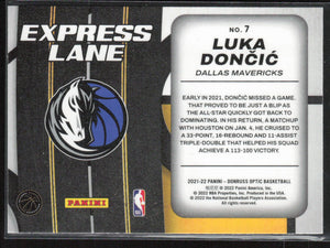 2021-22 Donruss Optic #7 Luka Doncic Express Lane