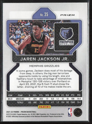 2021-22 Panini Prizm #35 Jaren Jackson Jr. Pink Ice