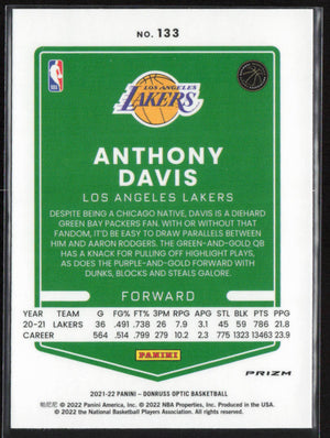 2021-22 Donruss Optic #133 Anthony Davis Fast Break