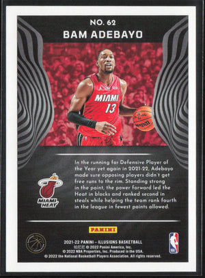 2021-22 Panini Illusions #62 Bam Adebayo /99