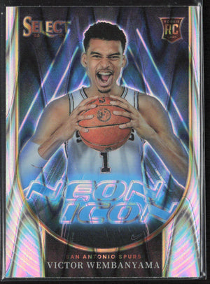 2023-24 Select #13 Victor Wembenyama Neon Icons