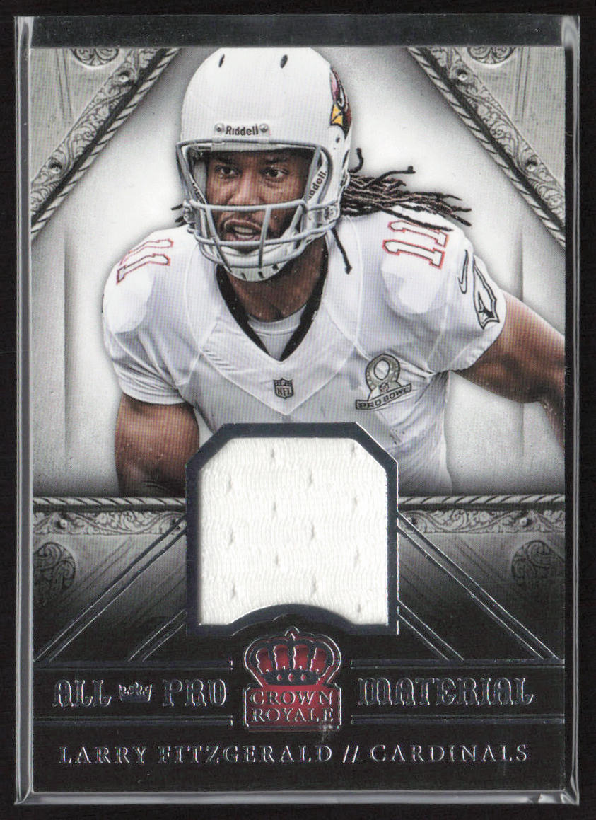 2014 Panini Crown Royale #3 Larry Fitzgerald All-Pro Materials #/499