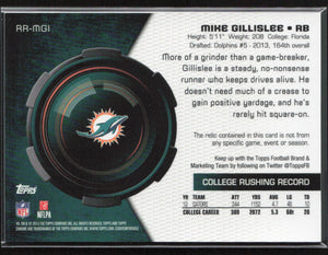 Topps Chrome #RR-MGI Mike Gillislee Patch