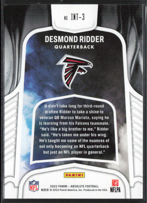 Absolute Football #INT-3 Desmond Ridder Introductions /100