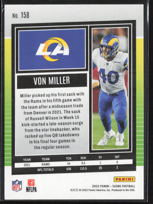 2022 Score #158 Von Miller Artist's Proof /35