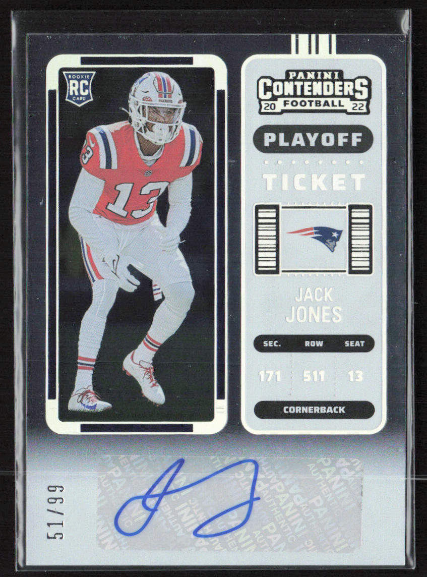 Contenders #210 Jack Jones Playoff Ticket auto