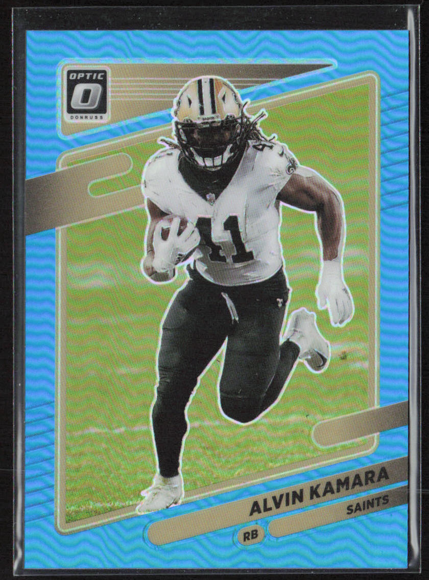 2021 Donruss Optic #166 Alvin Kamara Aqua #/299