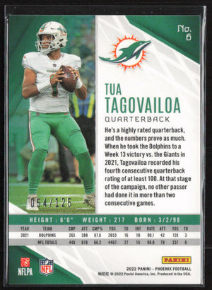 Phoenix Football #6 Tua Tagovailoa red Lazer /125