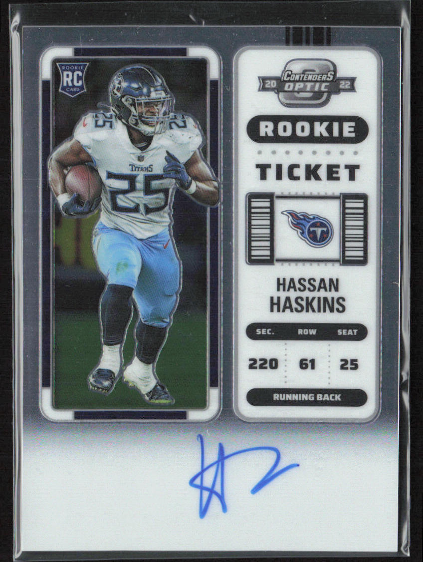 2022 Panini Contenders Optic #119 Hassan Haskins Auto