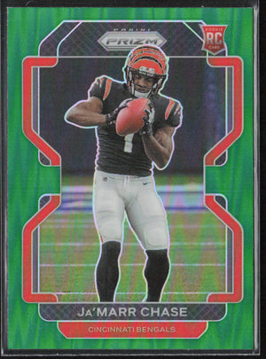 2021 Panini Prizm #337 Ja'Marr Chase Green