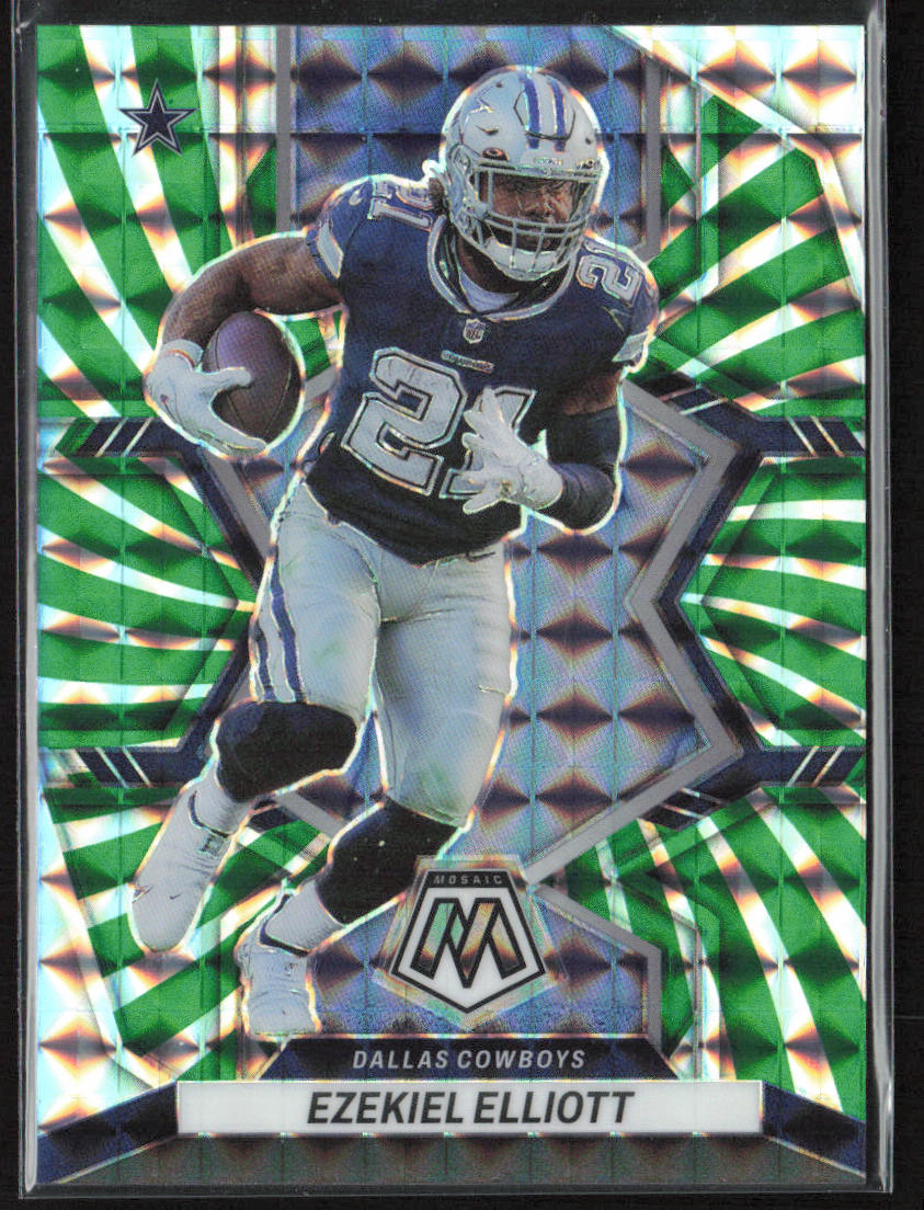 Mosaic #53 Ezekiel Elliott Green Swirl /11