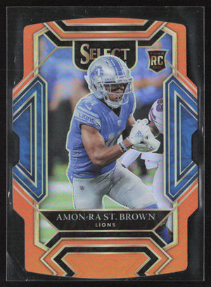 2021 Panini Select #273 Amon-Ra St. Brown Orange Prizm /249