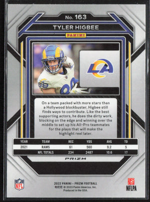 2022 Panini Prizm #163 Tyler Higbee Green