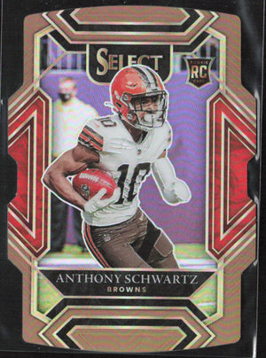 2021 Panini Select #270 Anthony Schwartz Silver Prizm Die Cut