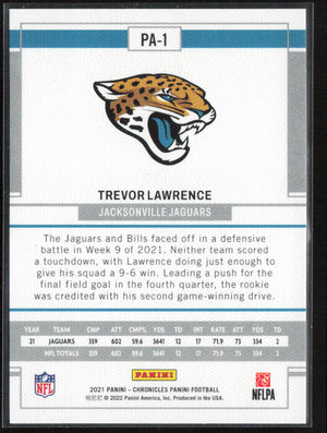 2021 Panini Chronicles #PA-1 Trevor Lawrence #PA-1 Panini