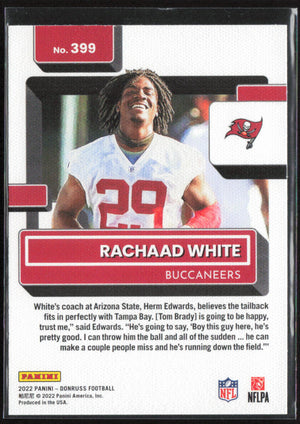 2022 Donruss #399 Rachaad White Rated Rookies Portrait