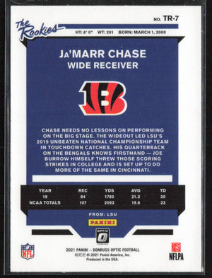 2021 Donruss Optic #TR-7 Ja'Marr Chase The Rookies