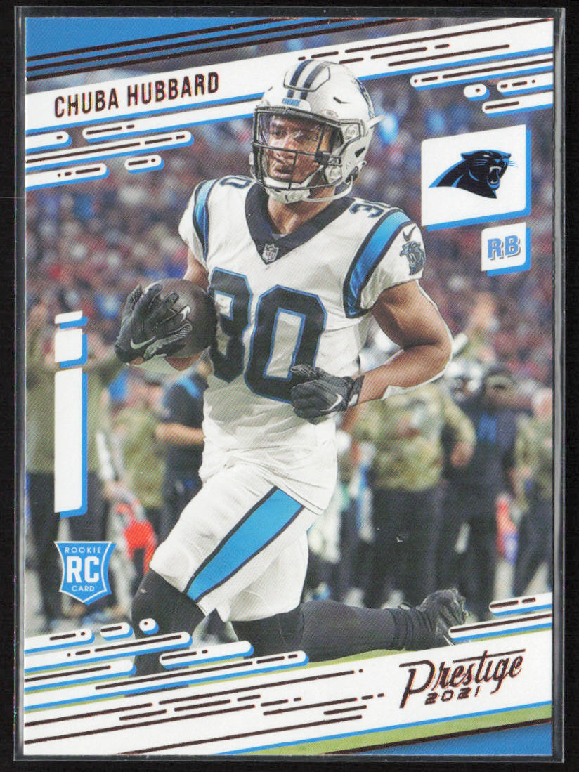 2021 Panini Chronicles #241 Chuba Hubbard Prestige Rookies Update