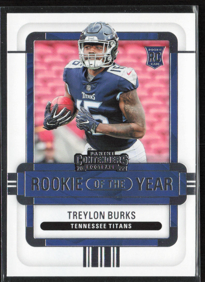 2022 Panini Contenders #ROY-TBU Treylon Burks Rookie of the Year Contenders