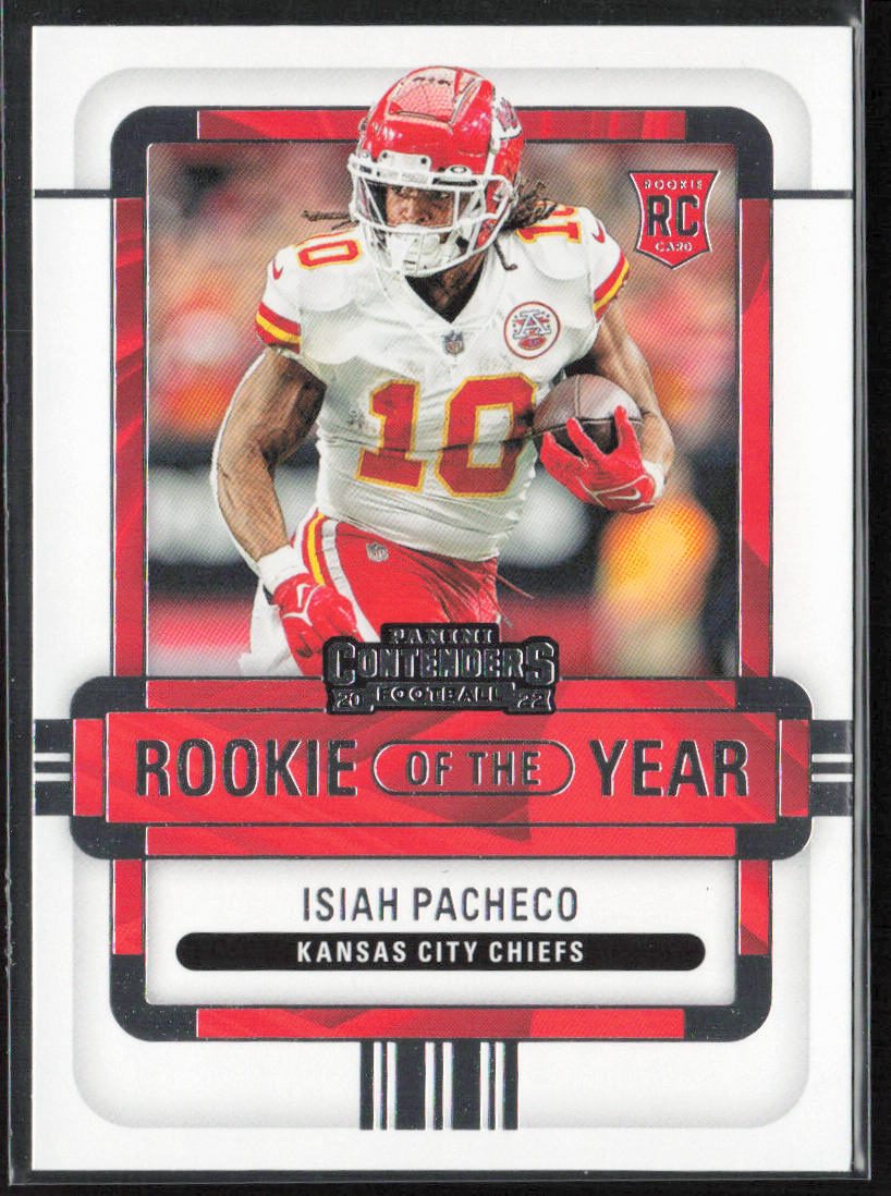 2022 Panini Contenders #ROY-IPA Isiah Pacheco Rookie of the Year Contenders