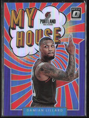 2021-22 Donruss Optic #15 Damian Lillard My House Purple