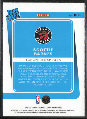 2021-22 Donruss Optic #186 Scottie Barnes