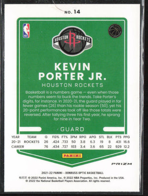 2021-22 Donruss Optic #14 Kevin Porter Jr