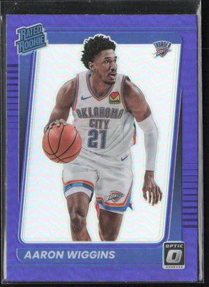 2021-22 Donruss Optic #191 Aaron Wiggins Purple