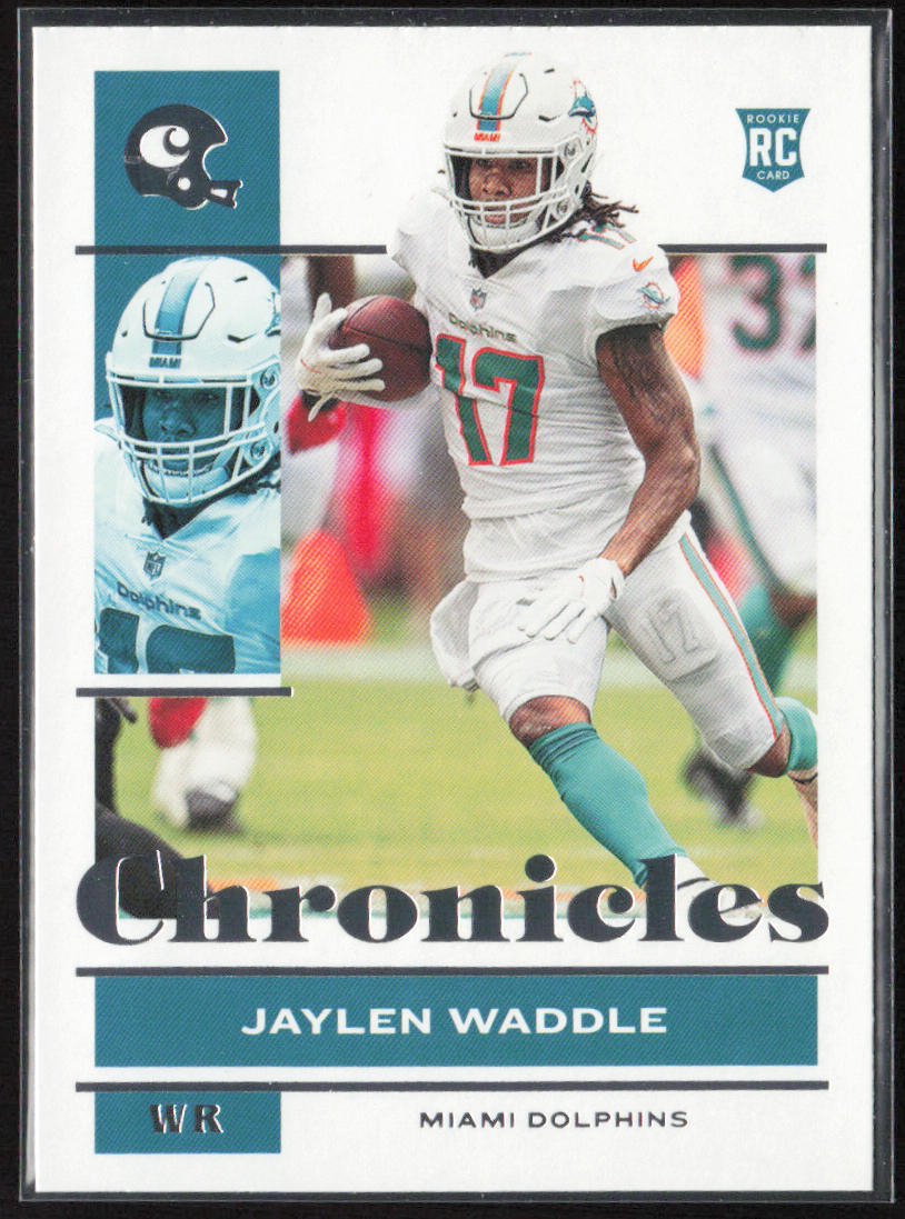 2021 Panini Chronicles #76 Jaylen Waddle Pink