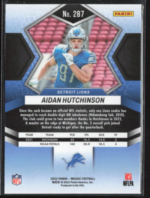 2022 Panini Mosaic #287 Aidan Hutchinson