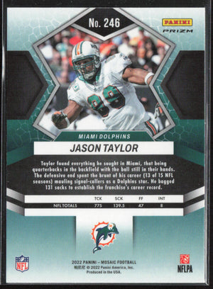 Mosaic Football #246 Jason Taylor No Huddle