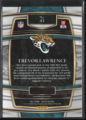 2021 Panini Select #43 Trevor Lawrence